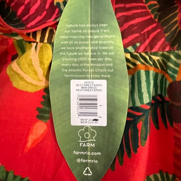 FARM Rio Red Tropical Mini Dress - Picture 11 of 15